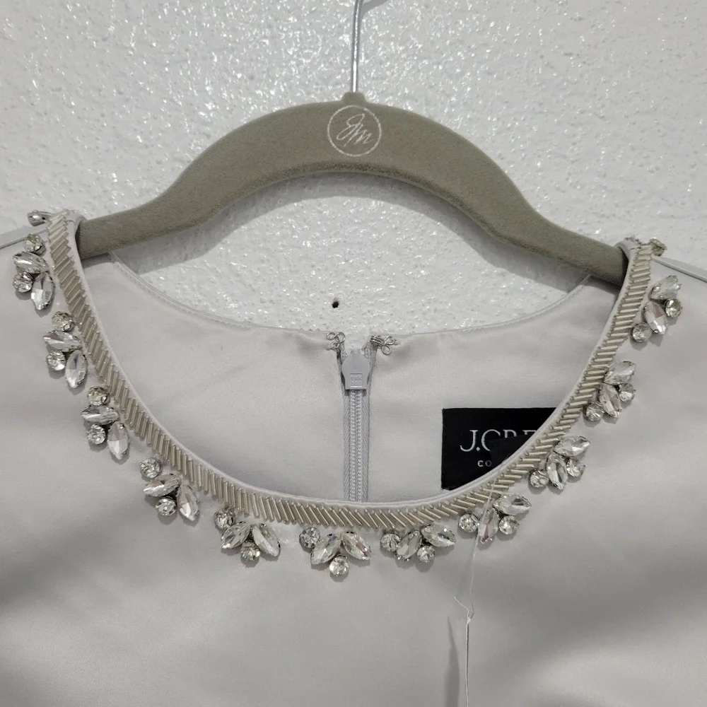 J Crew Collection embellished A-line dress in duchesse satin CF847 Size 0 NWT